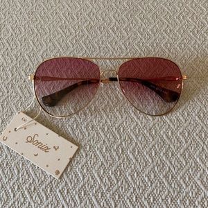 Pink tinted Sonix Aviator Sunglasses